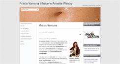 Desktop Screenshot of praxis-yamuna.de