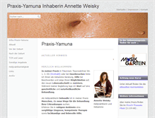 Tablet Screenshot of praxis-yamuna.de